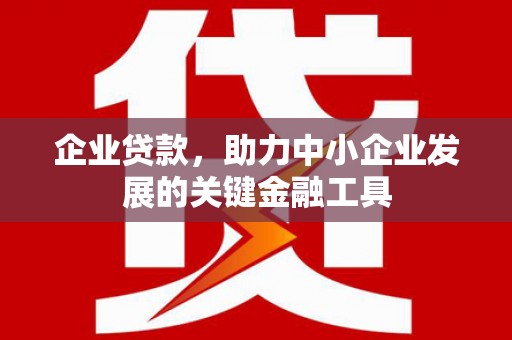 源城企业贷款，助力中小企业发展的关键金融工具
