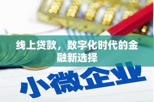 源城线上贷款，数字化时代的金融新选择