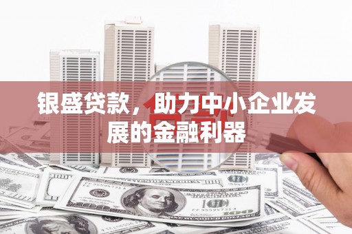 源城银盛贷款，助力中小企业发展的金融利器