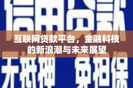 源城互联网贷款平台，金融科技的新浪潮与未来展望