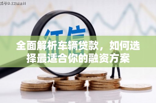 源城全面解析车辆贷款，如何选择最适合你的融资方案
