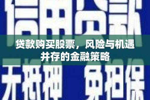 源城贷款购买股票，风险与机遇并存的金融策略